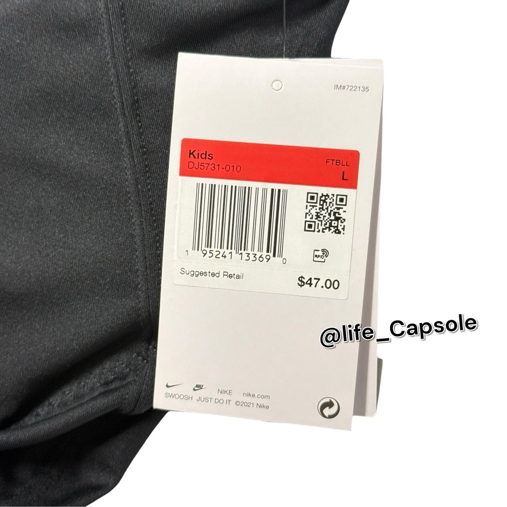Youth L Youth Nike Recruit 3.0 Football Pants Padded DJ5731 Black Dri-FIT New - Picture 8 of 8